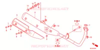 SILENCIEUX D'ECHAPPEMENT (2) pour Honda ACE 125 CASTED WHEELS de 2012