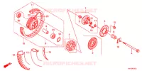 ROUE ARRIERE  pour Honda CB1 125 RADIOS RUEADA de 2012