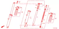 FOURCHE pour Honda CB 125 RADIOS RUEADA de 2012