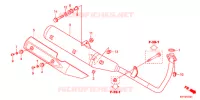 SILENCIEUX D'ECHAPPEMENT (2) pour Honda CB 125 RADIOS RUEADA de 2012