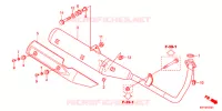 SILENCIEUX D'ECHAPPEMENT (2) pour Honda CB1 125 RADIOS RUEADA de 2012