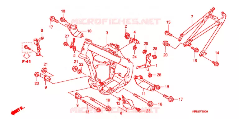 CADRE Honda MOTO 250 CRF 2013  CRF250RD