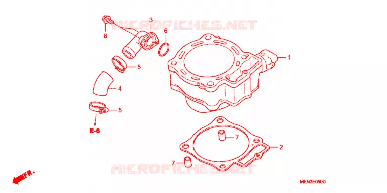 CYLINDRE Honda MOTO 450 CRF 2012  CRF450RC