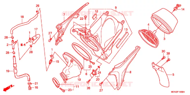 FILTRE A AIR Honda MOTO 450 CRF 2013  CRF450RC