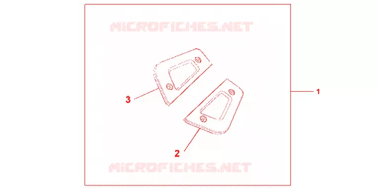 EMBASES MARCHE PIEDS PASSAGER CHROME Honda MOTO 1800 GOLD-WING 2012  GL1800C