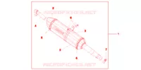 SILENCIEUX TITANE pour Honda INTEGRA 700 35KW de 2012