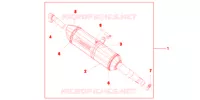 SILENCIEUX TITANE pour Honda INTEGRA 700 35KW de 2012