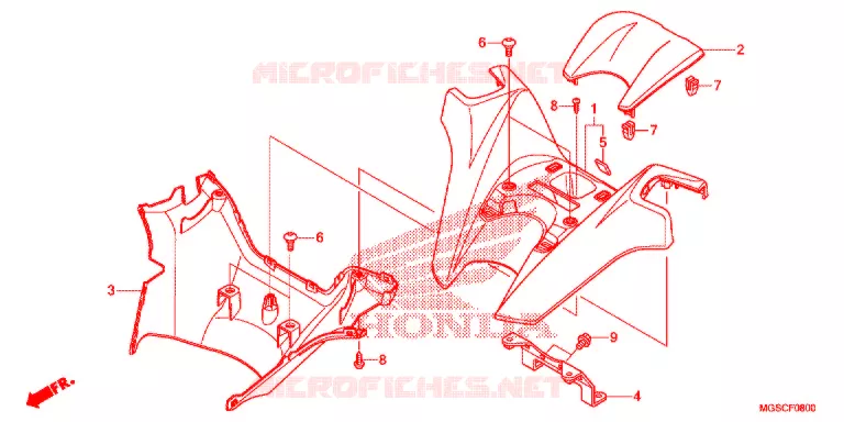 REVETEMENT DE GUIDON Honda SCOOTER 700 INTEGRA 2012  NC700DC