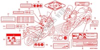ETIQUETTE DE PRECAUTIONS pour Honda INTEGRA 700 de 2012