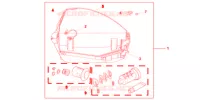KIT 1 CLE *R151CU* pour Honda INTEGRA 700 de 2012