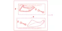 DEFLECTEURS DE PIEDS pour Honda NC 700 ABS 35KW de 2012