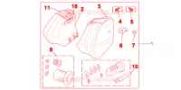 JEU DE VALISES 29L pour Honda NC 700 ABS 35KW de 2012