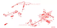 PEDALE pour Honda NC 700 ABS 35KW de 2012