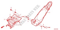 GARDE BOUE ARRIERE pour Honda NC 700 ABS de 2012
