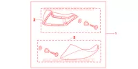 DEFLECTEURS DE PIEDS pour Honda NC 700 35KW de 2012