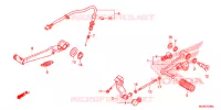 PEDALE pour Honda NC 700 S de 2012