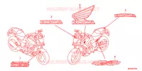 AUTOCOLLANTS pour Honda NC 700 X ABS 35KW de 2012
