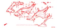 COUVERCLES LATERAUX pour Honda NC 700 X ABS 35KW de 2012