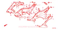 COUVERCLES LATERAUX pour Honda NC 700 X ABS 35KW de 2012