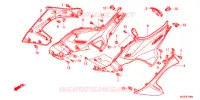 COUVERCLES LATERAUX pour Honda NC 700 X ABS DCT de 2012