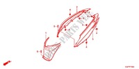 CARENAGE ARRIERE (NSC50WHC/MPDC) pour Honda VISION 50 de 2012