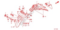 GARDE BOUE ARRIERE (NSC50WHC/MPDC) pour Honda VISION 50 de 2012