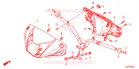 GUIDON   CARENAGE (NSC50WHC/MPDC) pour Honda VISION 50 de 2012