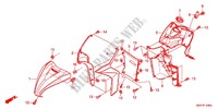 CARENAGE AVANT   PROTEGE JAMBES (NSC50WHC/MPDC) pour Honda VISION 50 de 2012