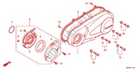 CARTER MOTEUR GAUCHE pour Honda SH 125 TOP CASE BRONZE 4F de 2012