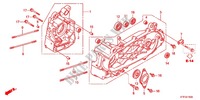 CARTER MOTEUR pour Honda SH 125 TOP CASE BRONZE 4F de 2012