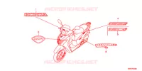 AUTOCOLLANTS pour Honda SH 125 TOP BOX BRONZE de 2012