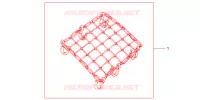 FILET BAGAGES NOIR pour Honda SH 125 de 2012