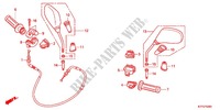 COMMODO   CABLE   RETROVISEUR pour Honda SH 125 R WHITE SPECIAL 4ED de 2012