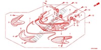FEUX ARRIERE pour Honda SH 125 R WHITE SPECIAL 4ED de 2012