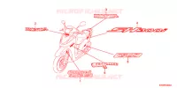 AUTOCOLLANTS pour Honda SH 300 R ABS TYPE 2E de 2012