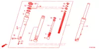 FOURCHE pour Honda SH 300 R ABS TYPE 2E de 2012