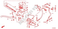 MAITRE CYLINDRE DE FREIN AVANT (SH300A) pour Honda SH 300 R ABS BLANC TYPE F de 2012
