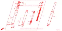FOURCHE pour Honda SH 300 R de 2012