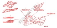 AUTOCOLLANTS pour Honda PAN EUROPEAN 1300 ABS de 2012