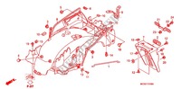 GARDE BOUE ARRIERE pour Honda PAN EUROPEAN 1300 ABS de 2012