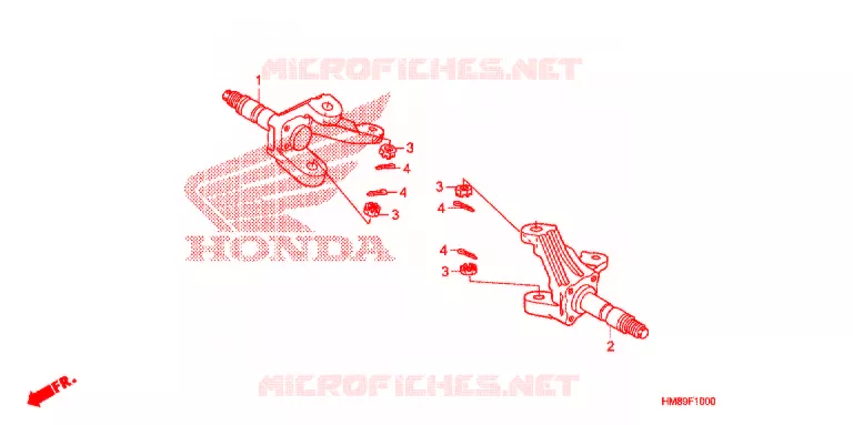 ARBRE DE ROUE  Honda ATV 250 FOURTRAX 2012  TRX250TMC
