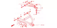 TRIANGLES AVANT pour Honda FOURTRAX 420 RANCHER 4X4 AT de 2012