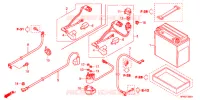 BATTERIE pour Honda FOURTRAX 420 RANCHER 4X4 Manual Shift RED de 2012