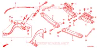 PEDALE   REPOSE PIED pour Honda FOURTRAX 420 RANCHER 4X4 Manual Shift RED de 2012