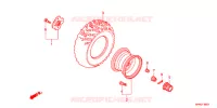 ROUE ARRIERE pour Honda FOURTRAX 420 RANCHER 4X4 Manual Shift RED de 2012