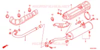 SILENCIEUX D'ECHAPPEMENT pour Honda FOURTRAX 420 RANCHER 4X4 Manual Shift RED de 2012