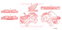 AUTOCOLLANTS pour Honda FOURTRAX 420 RANCHER 4X4 AT PS de 2012