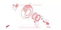 ROUE ARRIERE pour Honda FOURTRAX 420 RANCHER 4X4 AT PS de 2012