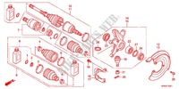 ARBRE DE ROUE AVANT (4WD) pour Honda FOURTRAX 420 RANCHER 4X4 PS RED de 2012