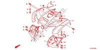 GARDE BOUE AVANT pour Honda FOURTRAX 420 RANCHER 4X4 PS RED de 2012